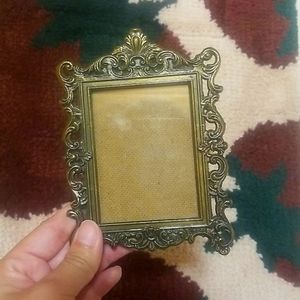 Vintage Tiny Gold Picture Frame